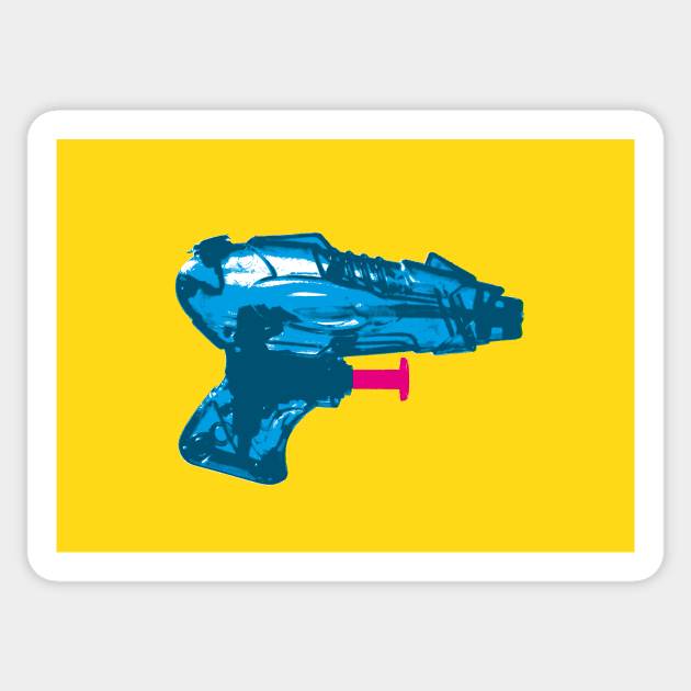 Retro water pistol Sticker by markvickers41